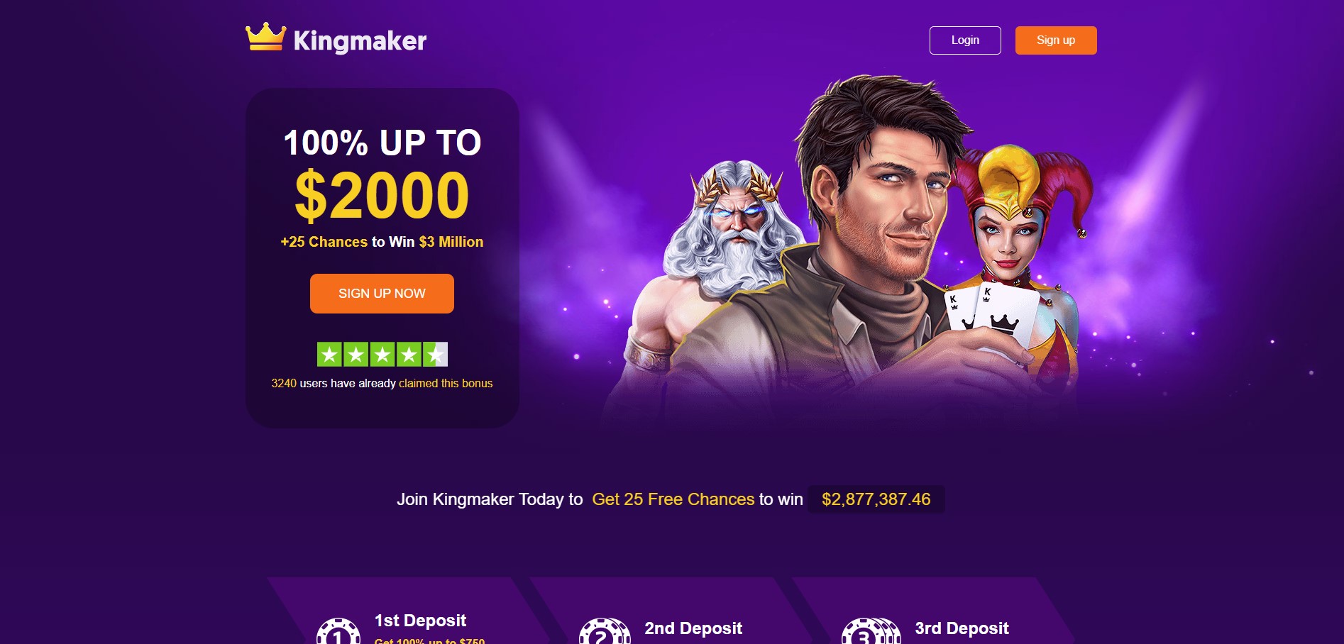 Kingmaker Casino preview